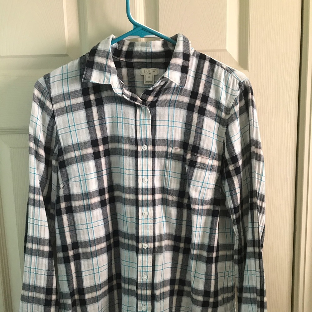 J Crew plaid shirt